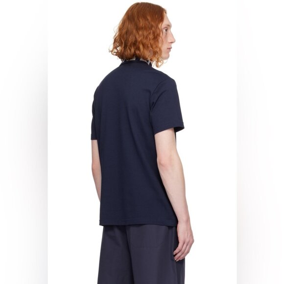 NWT VERSACE Navy Greca Collar Polo size L - Picture 2 of 7